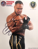Autographed Aaron Henare Portrait 2022 04 United Empire logo