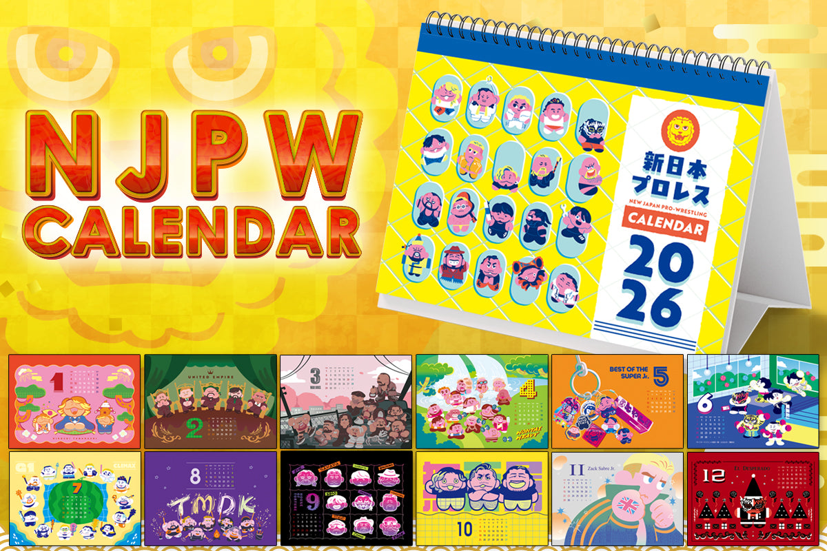 NJPW Desktop Calendar 2026 – TOKON SHOP Global - New Japan Pro