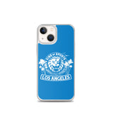 LION MARK LOS ANGELES Clear Case for iPhone® (Light blue)