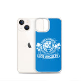 LION MARK LOS ANGELES Clear Case for iPhone® (Light blue)