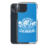 LION MARK LOS ANGELES Clear Case for iPhone® (Light blue)