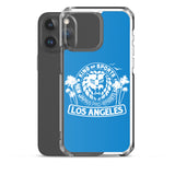 LION MARK LOS ANGELES Clear Case for iPhone® (Light blue)