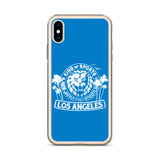 LION MARK LOS ANGELES Clear Case for iPhone® (Light blue)