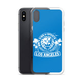 LION MARK LOS ANGELES Clear Case for iPhone® (Light blue)