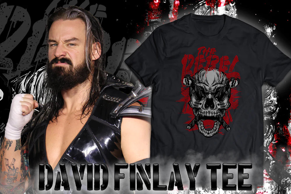David Finlay - Rebel Skull T-Shirt – TOKON SHOP Global - New Japan