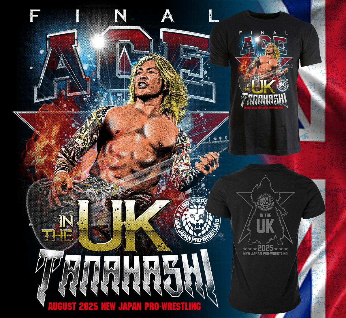 Hiroshi Tanahashi - Tana in the UK T-Shirt – TOKON SHOP Global