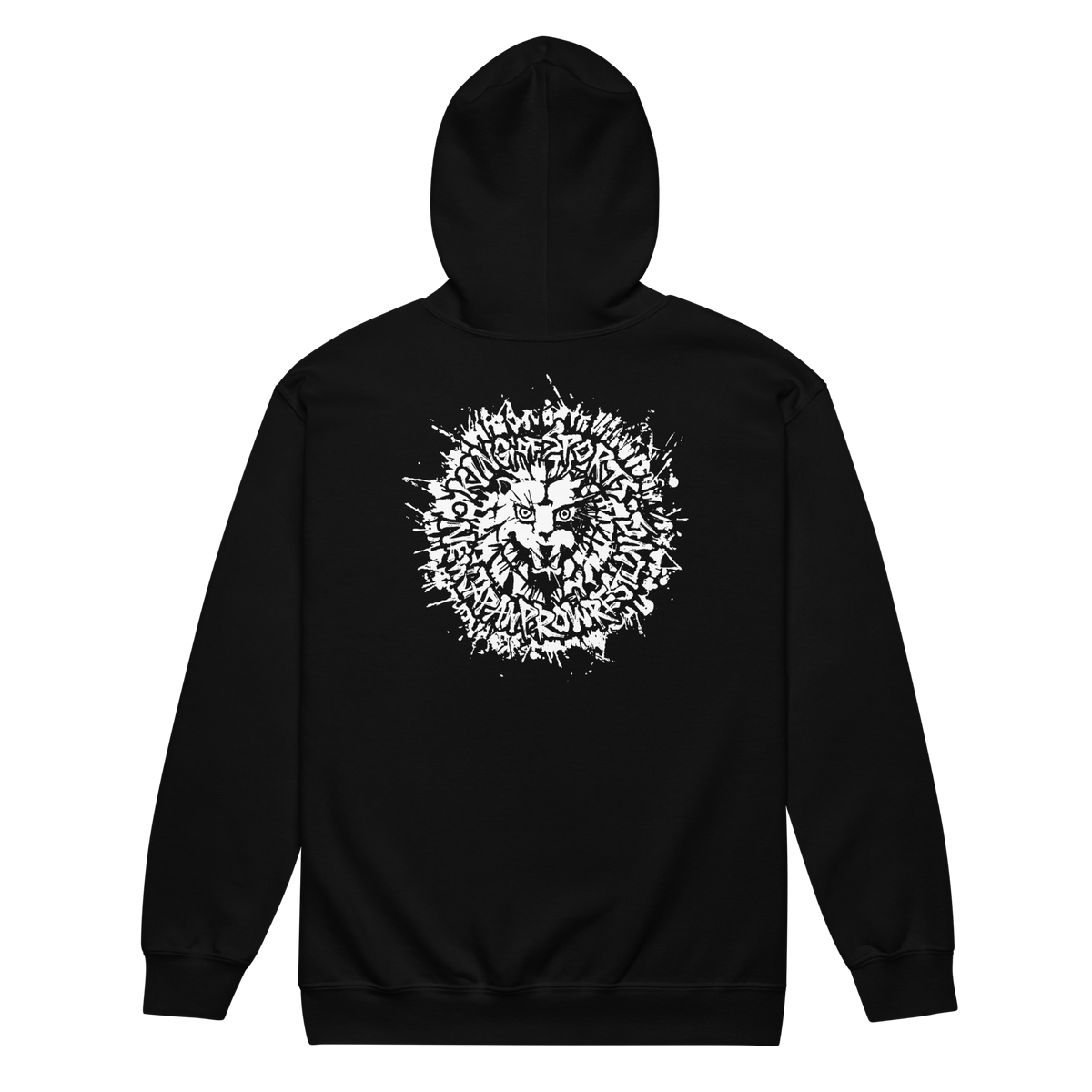 Lion Mark Zip-up Hoodie (2025 Black & White) – TOKON SHOP Global