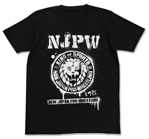 NJPW Stencil Lion Mark T-shirt [COSPA]