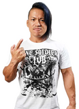 Taiji Ishimori - "BONE SOLDIER CLUB" 2022/white x black T-Shirt