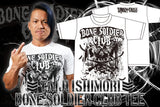 Taiji Ishimori - "BONE SOLDIER CLUB" 2022/white x black T-Shirt