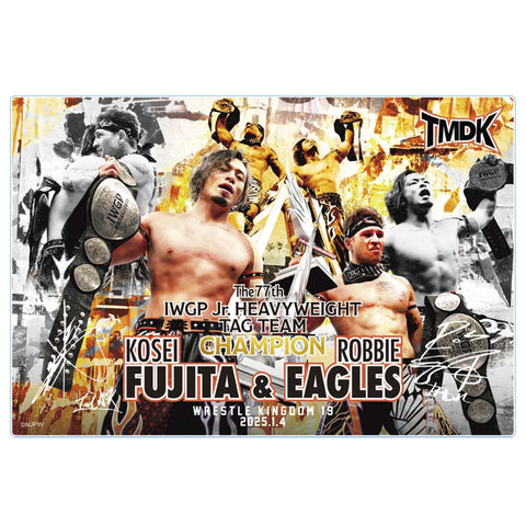 Kosei Fujita & Robbie Eagles IWGP Junior Tag Team Champions Acrylic Block [Pre-Order]