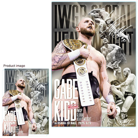 Gabe Kidd 5th IWGP GLOBAL Heavyweight Champion Acrylic Block [Pre-Order]