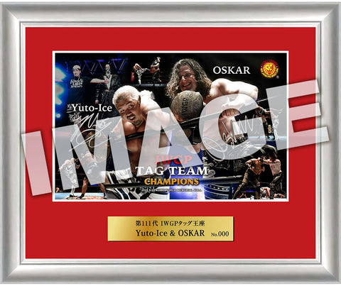 [Autographed by Yuto-Ice and OSKAR] 111th IWGP Tag Team Champions Photo Frame [Pre-Order]