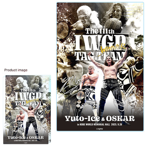 Yuto-Ice and OSKAR 111th IWGP Tag Team Champions Acrylic Block [Pre-Order]