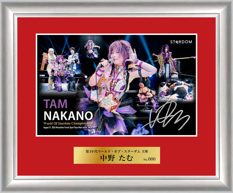 [Autograph by Tam Nakano] 19th World of Stardom Photo frame  [Pre-Order]