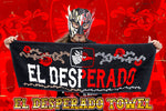 El Desperado Sports Towel (Black x White x Red) [Pre-Order]