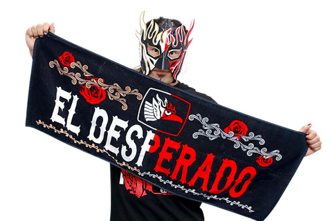 El Desperado Sports Towel (Black x White x Red) [Pre-Order]