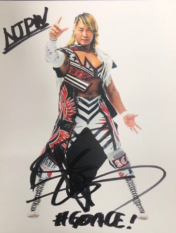 Autographed Hiroshi Tanahashi Portrait 2018 07 (G1 Special in San Francisco)