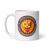 Lion Mark Retro White Glossy Mug