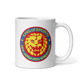 Lion Mark Retro White Glossy Mug