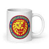 Lion Mark Retro White Glossy Mug