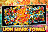 Lion Mark Face Towel (2026 - Black x Color Logo) [Pre-Order]