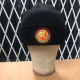 Lion Mark Color Logo Beanie Black