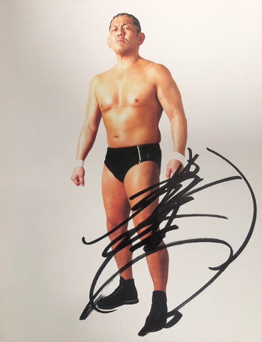 Autographed Minoru Suzuki Portrait 2018 07 (G1 Special in San Francisco)