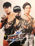 Autographed Roppongi 3K Rocky Romero SHO YOH Portrait 2019 08 (Super J Cup 2019)