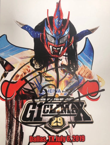 Autographed Jyushin Thunder Liger Portrait 2019 07 (G1 Climax 29)