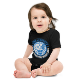 Lion Mark Baby short sleeve one piece (Blue&White)