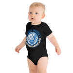 Lion Mark Baby short sleeve one piece (Blue&White)