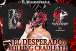 El Desperado x ROLLING CRADLE collaboration T-shirt (black x white x red) [Pre-Order]