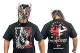 El Desperado x ROLLING CRADLE collaboration T-shirt (black x white x red) [Pre-Order]