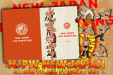 NEW JAPAN PAINTING Clear File & Sticker Set (Red & White) [Pre-Order]