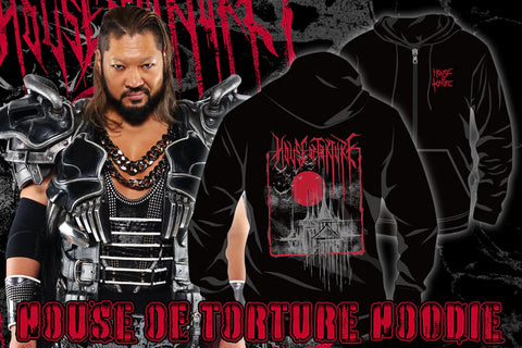 House of Torture - Red Moon Hoodie – TOKON SHOP Global - New Japan House of Torture - Red Moon Hoodie – TOKON SHOP Global - New Japan