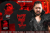HOUSE OF TORTURE×ROLLING CRADLE "PURGE NIGHT OF TORTURE" T-shirt [Pre-Order]