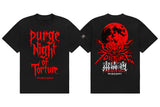 HOUSE OF TORTURE×ROLLING CRADLE "PURGE NIGHT OF TORTURE" T-shirt [Pre-Order]