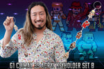 "dotswrestler" Connectable Acrylic Keychain (G1 CLIMAX 35) / B Set [Pre-Order]