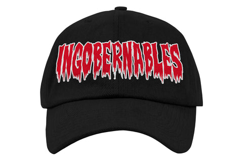 L・I・J “INGOBERNABLES” Baseball Cap (Black x Red x White)