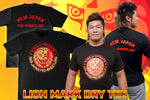 Lion Mark Dry T-shirt (2025, Black x Red x Gold)[Pre-Order]