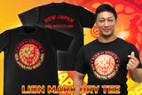 Lion Mark Dry T-shirt (2025, Black x Red x Gold)[Pre-Order]