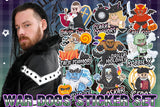 BULLET CLUB WAR DOGS Halloween Flake Sticker Set [Pre-Order]