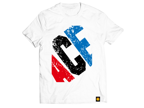 [Autographed by Hiroshi Tanahashi] "BIG ACE" T-shirt (white) [Pre-Order]
