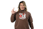 Hiroshi Tanahashi "FINAL ACE COUNTDOWN" Pullover hoodie (Dark brown) [Pre-Order]