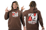 Hiroshi Tanahashi "FINAL ACE COUNTDOWN" Pullover hoodie (Dark brown) [Pre-Order]