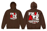 Hiroshi Tanahashi "FINAL ACE COUNTDOWN" Pullover hoodie (Dark brown) [Pre-Order]