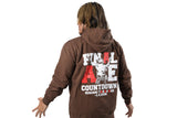 Hiroshi Tanahashi "FINAL ACE COUNTDOWN" Pullover hoodie (Dark brown) [Pre-Order]