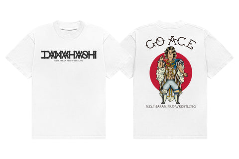 Hiroshi Tanahashi x KAT$UO collaboration T-shirt (White) [Pre-Order]