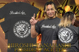 Hiroshi Tanahashi - President Ace t-shirt (Charcoal Grey)